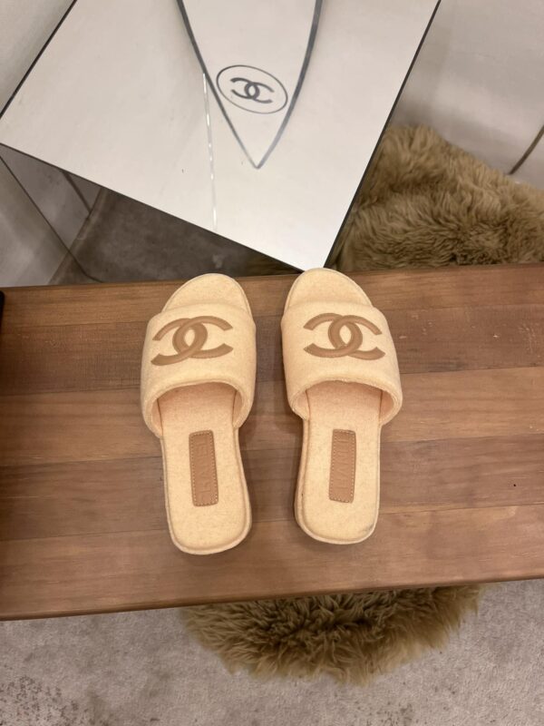 Chanel Women's Mules Beige For Women 1.5in/4cm