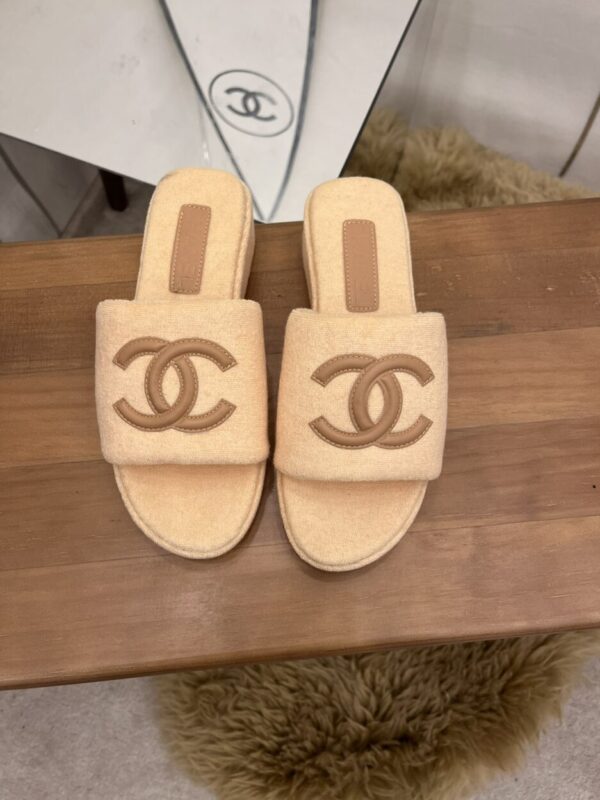 Chanel Women's Mules Beige For Women 1.5in/4cm