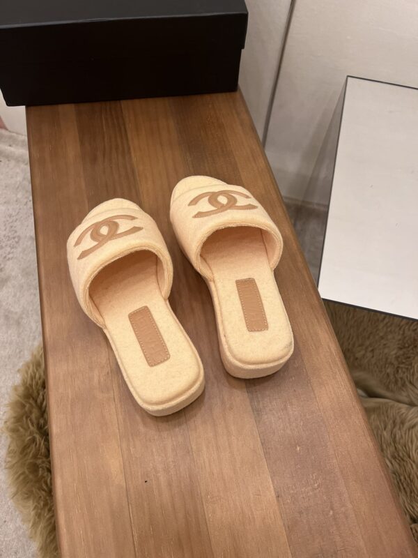 Chanel Women's Mules Beige For Women 1.5in/4cm