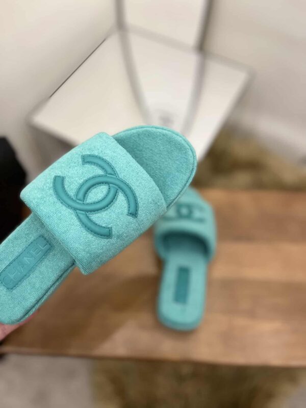 Chanel Women's Mules Green For Women 1.5in/4cm