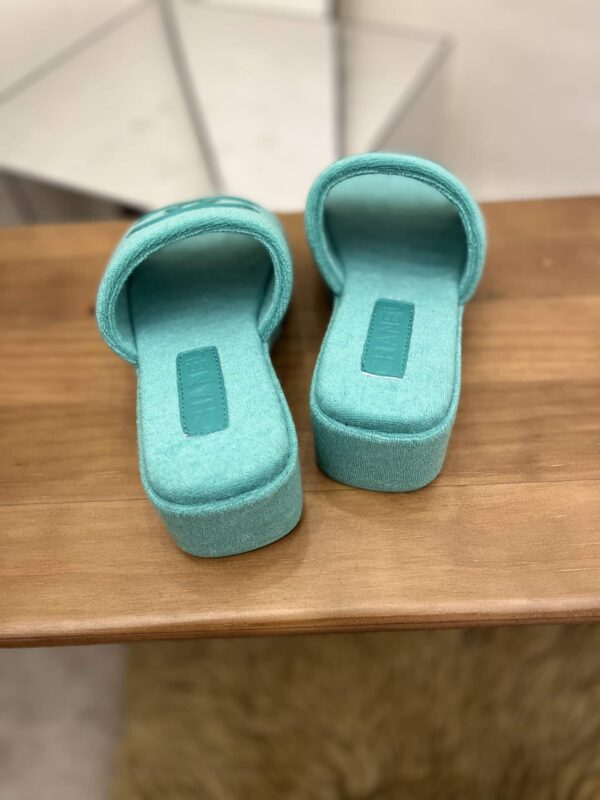 Chanel Women's Mules Green For Women 1.5in/4cm