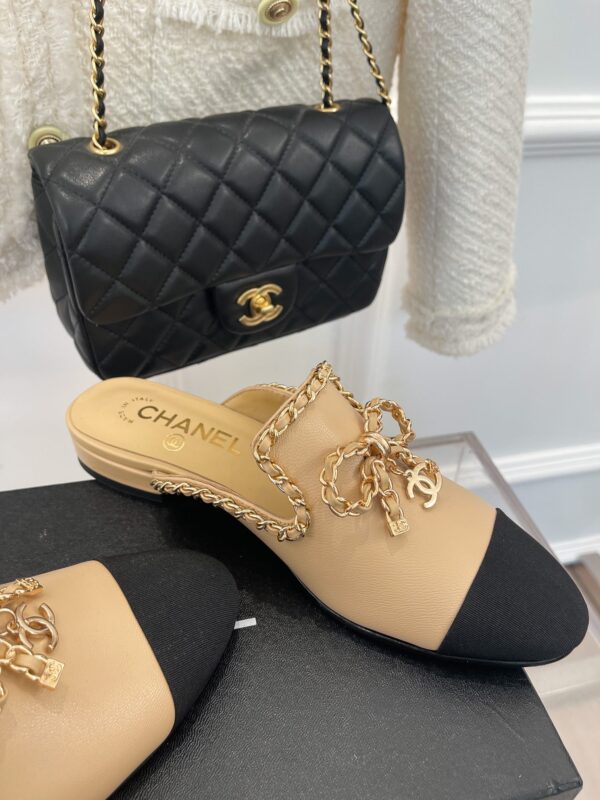 Chanel Women's Mules With Decor Beige For Women
