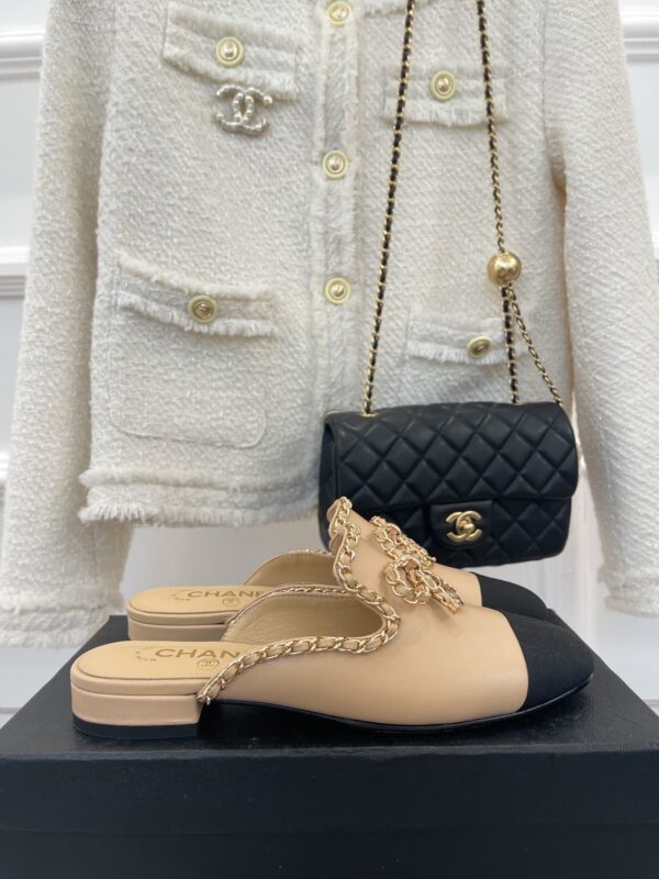Chanel Women's Mules With Decor Beige For Women