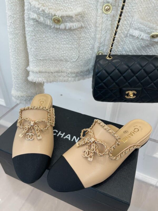 Chanel Women's Mules With Decor Beige For Women