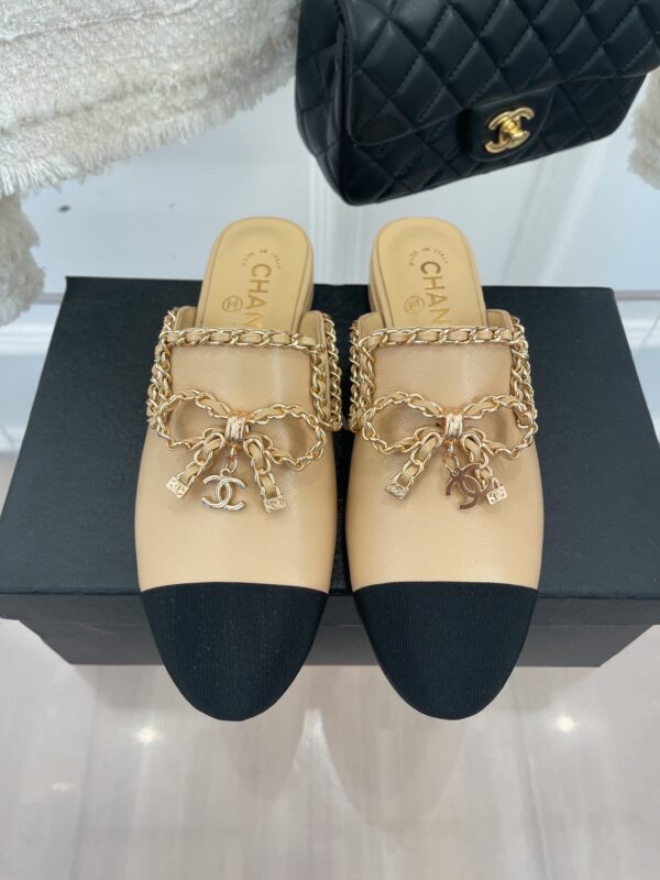 Chanel Women's Mules With Decor Beige For Women