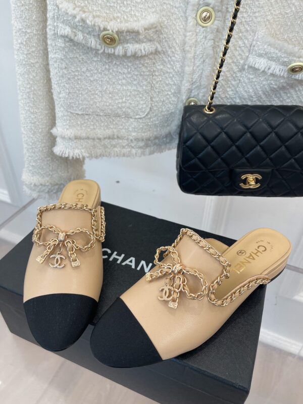 Chanel Women's Mules With Decor Beige For Women