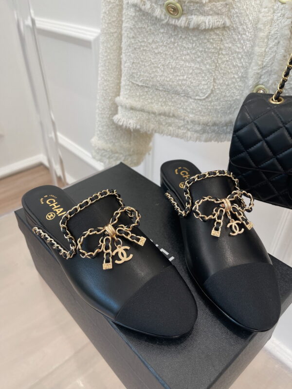 Chanel Women's Mules With Decor Black For Women