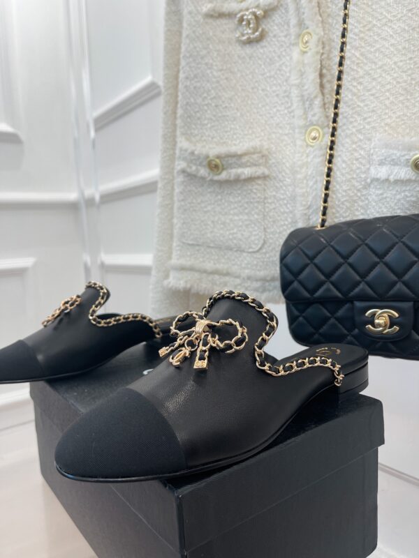Chanel Women's Mules With Decor Black For Women