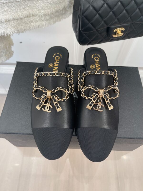 Chanel Women's Mules With Decor Black For Women