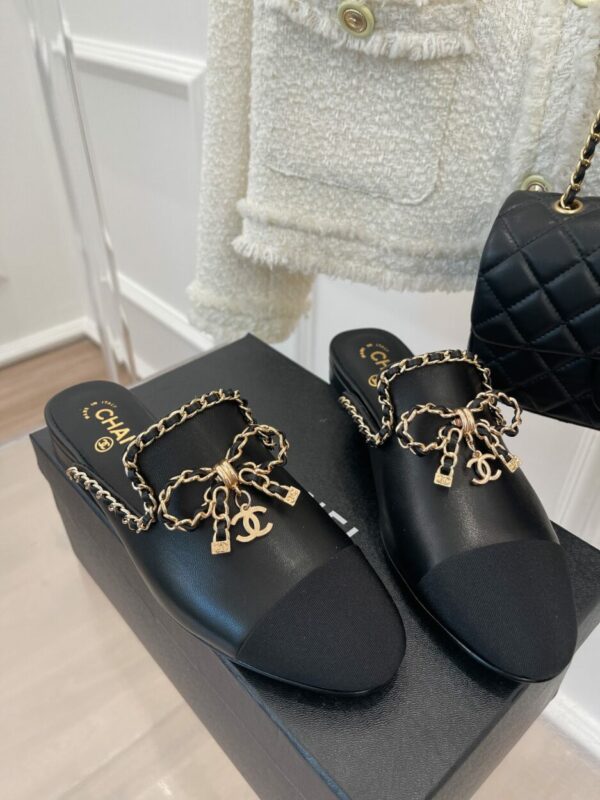 Chanel Women's Mules With Decor Black For Women