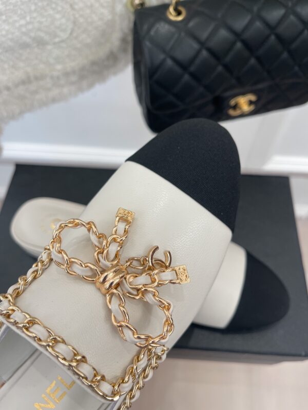 Chanel Women's Mules With Decor White For Women
