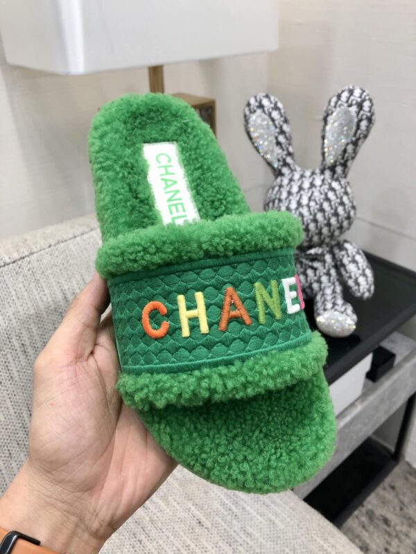 Chanel Women's Mules With Lining Green For Women 1.2in/3cm