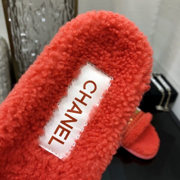 Chanel Women's Mules With Lining Red For Women 1.2in/3cm