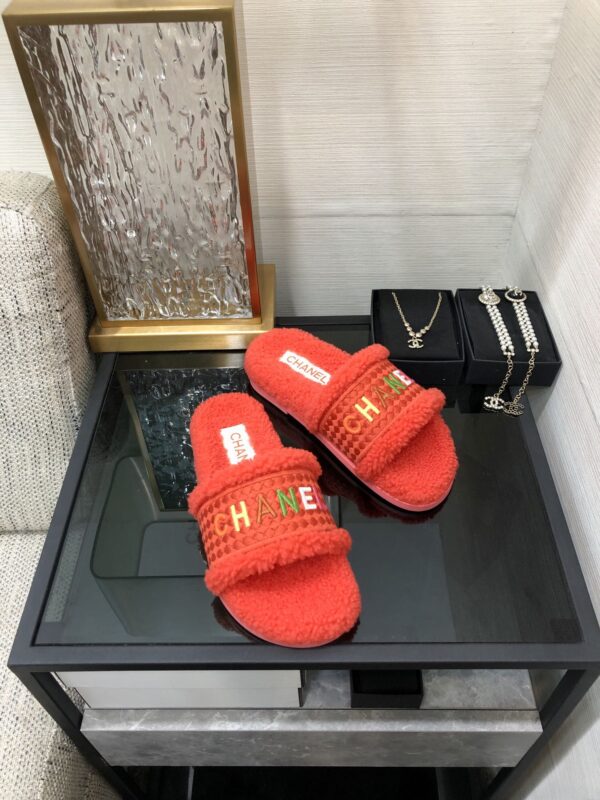 Chanel Women's Mules With Lining Red For Women 1.2in/3cm
