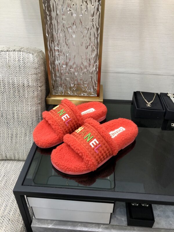 Chanel Women's Mules With Lining Red For Women 1.2in/3cm