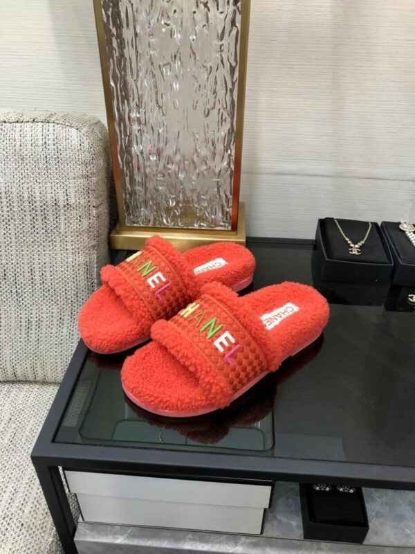 Chanel Women's Mules With Lining Red For Women 1.2in/3cm