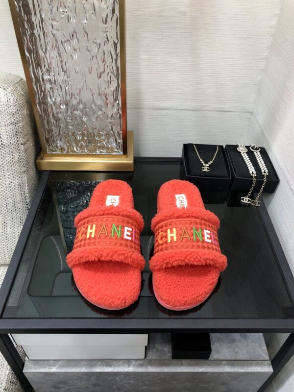 Chanel Women's Mules With Lining Red For Women 1.2in/3cm