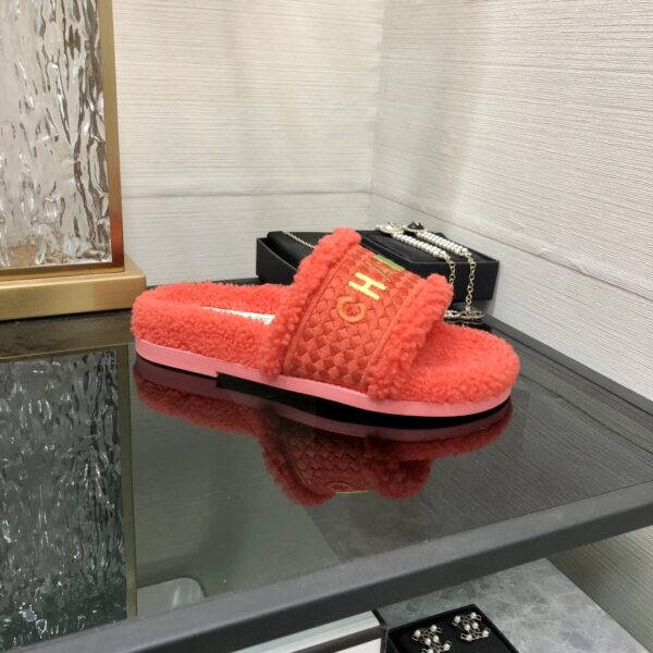 Chanel Women's Mules With Lining Red For Women 1.2in/3cm