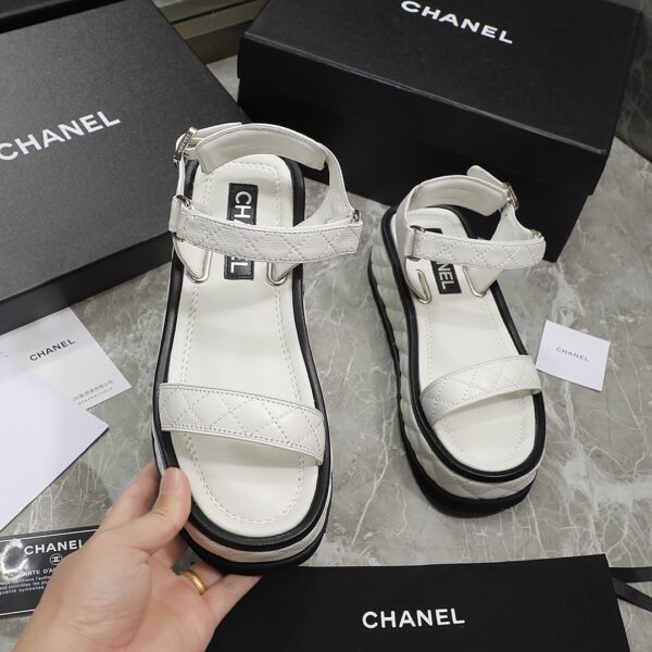 Chanel Women's Sandals White For Women 2in/5cm