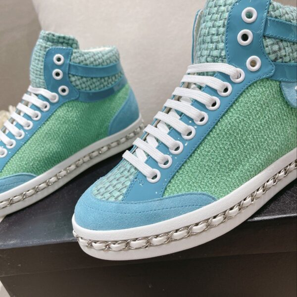 Chanel Women's Schuhe Sneaker Green And Blue For Women