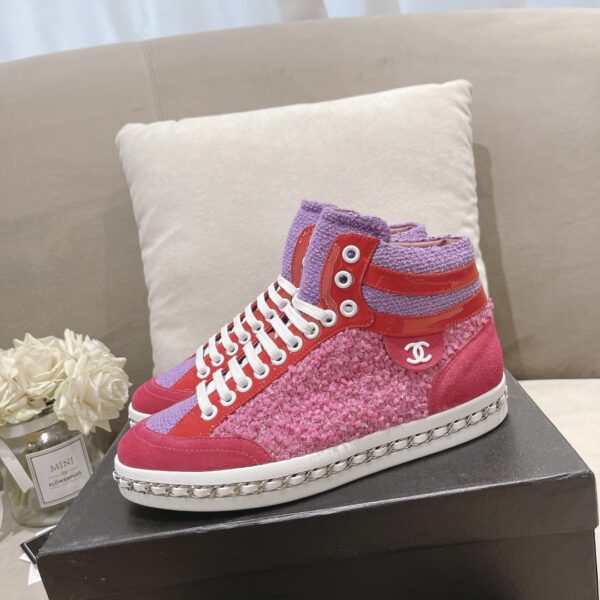 Chanel Women's Schuhe Sneaker Pink For Women