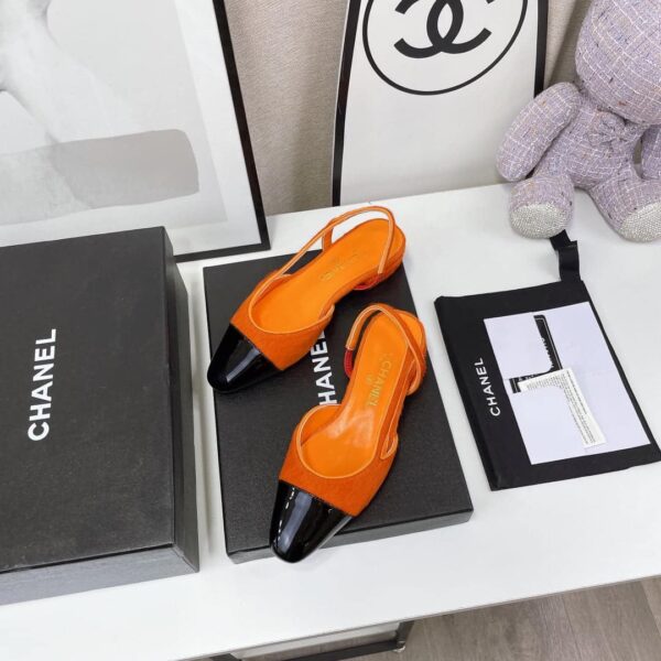 Chanel Women's Slingbacks Orange For Women