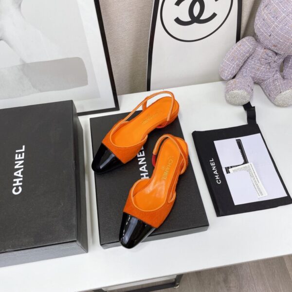 Chanel Women's Slingbacks Orange For Women