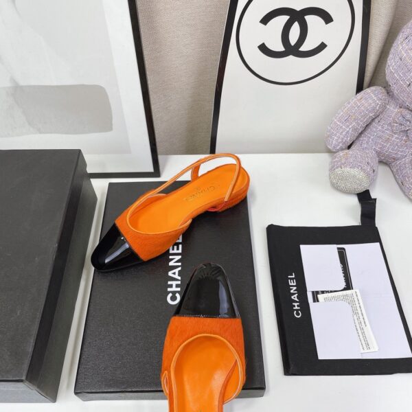 Chanel Women's Slingbacks Orange For Women