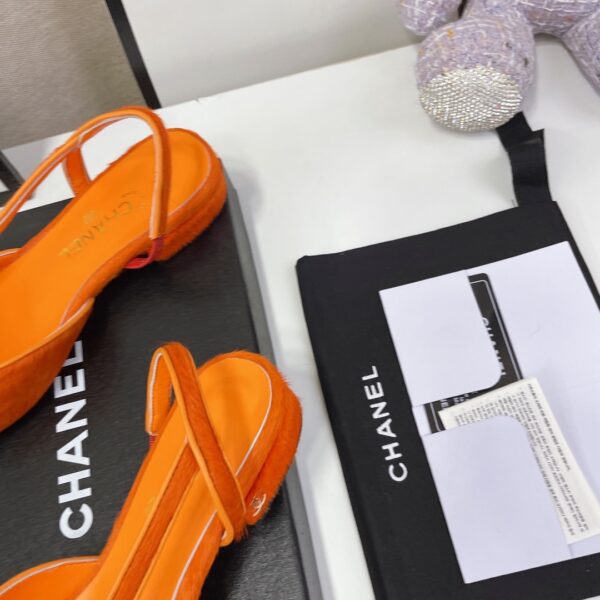 Chanel Women's Slingbacks Orange For Women