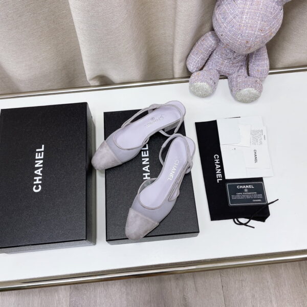Chanel Women's Slingbacks With Mesh Light Violet For Women 0.8in/2cm