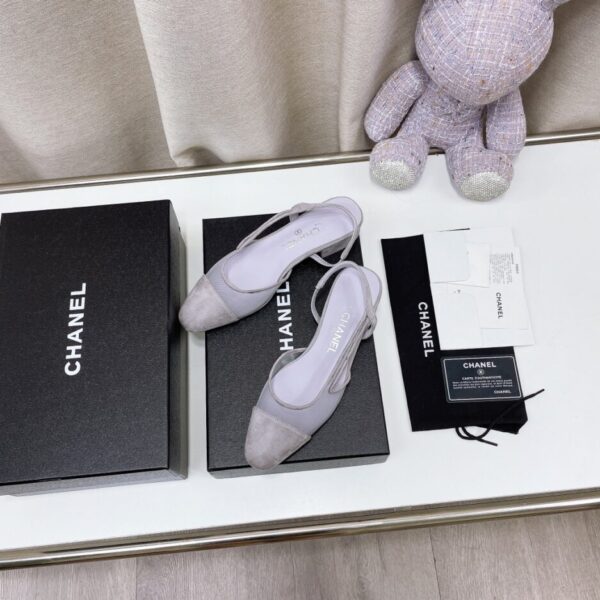 Chanel Women's Slingbacks With Mesh Light Violet For Women 0.8in/2cm