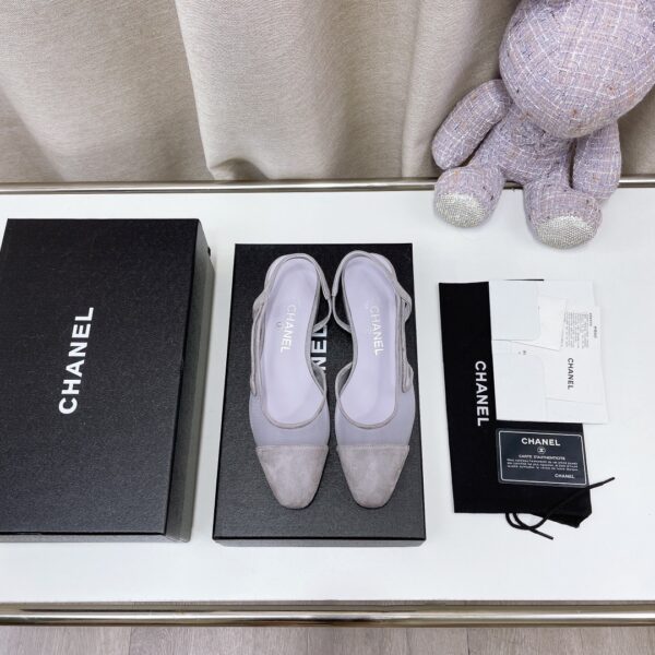 Chanel Women's Slingbacks With Mesh Light Violet For Women 0.8in/2cm