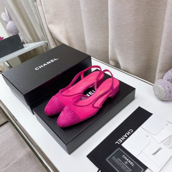 Chanel Women's Slingbacks With Mesh Pink For Women 0.8in/2cm
