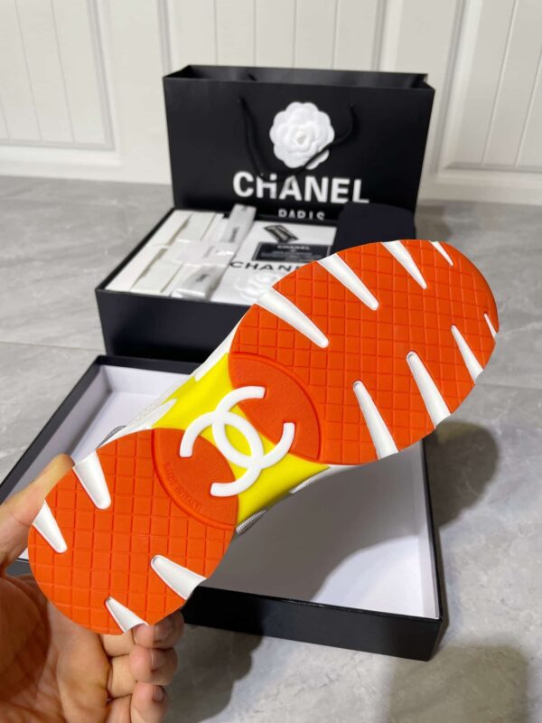 Chanel Women's Sneakers In Fabric Orange For Women