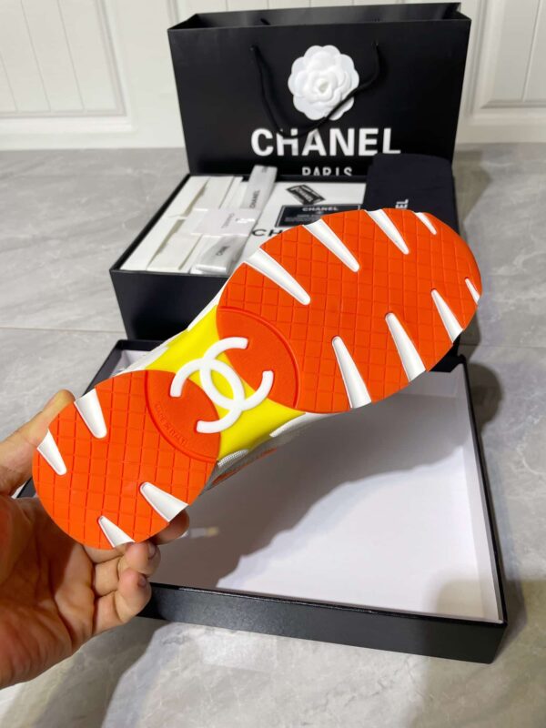 Chanel Women's Sneakers In Fabric Orange For Women