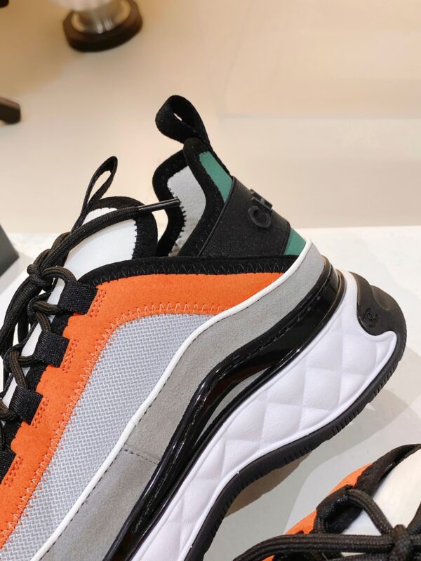Chanel Women's Sneakers Orange And Green For Women