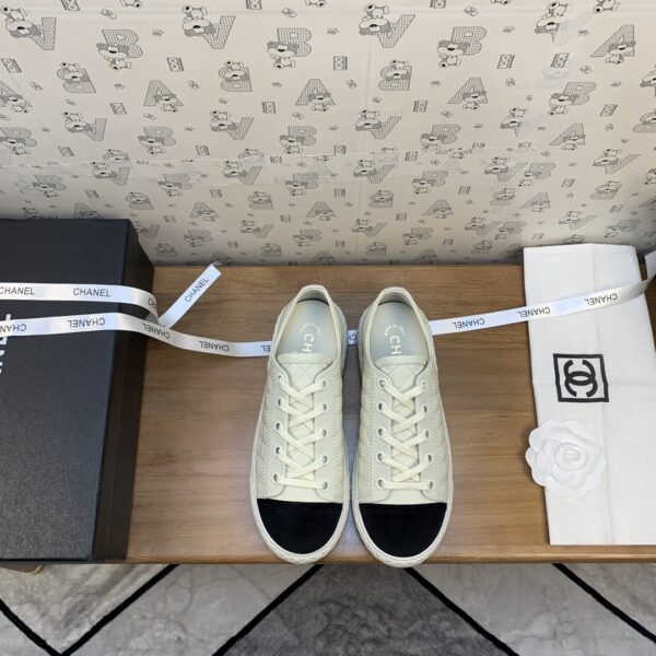 Chanel Women's Sneakers White And Black For Women