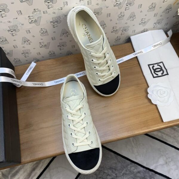 Chanel Women's Sneakers White And Black For Women