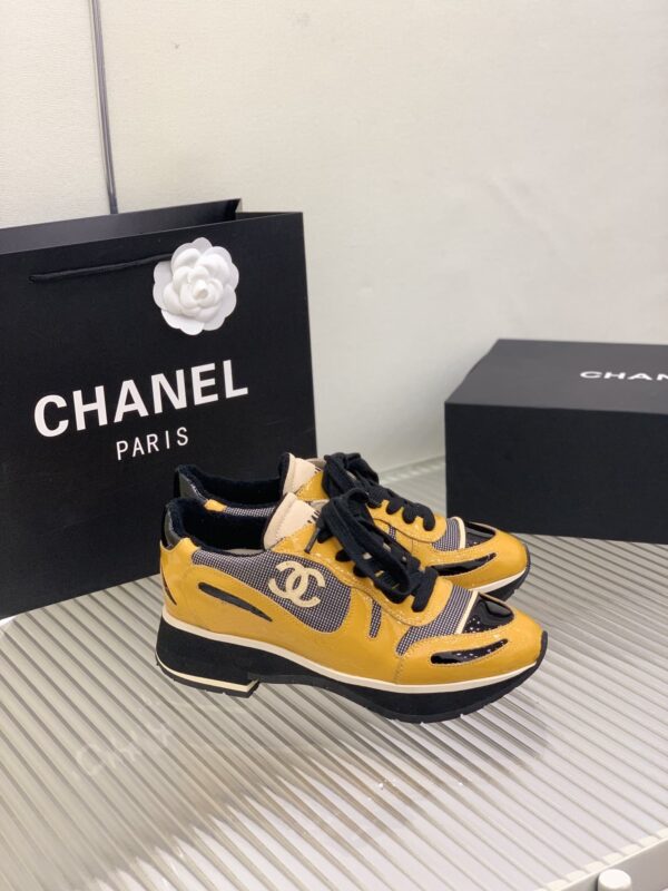 Chanel Women's Vintage Sneakers Yellow For Women