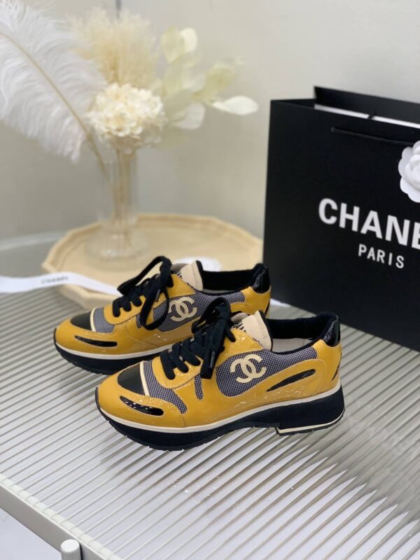 Chanel Women's Vintage Sneakers Yellow For Women