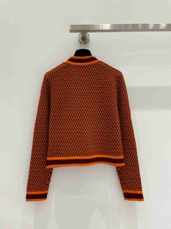 Chanel Wool Cardigan Orange For Women