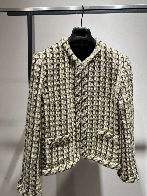 Chanel Woven Jacket Black For Women
