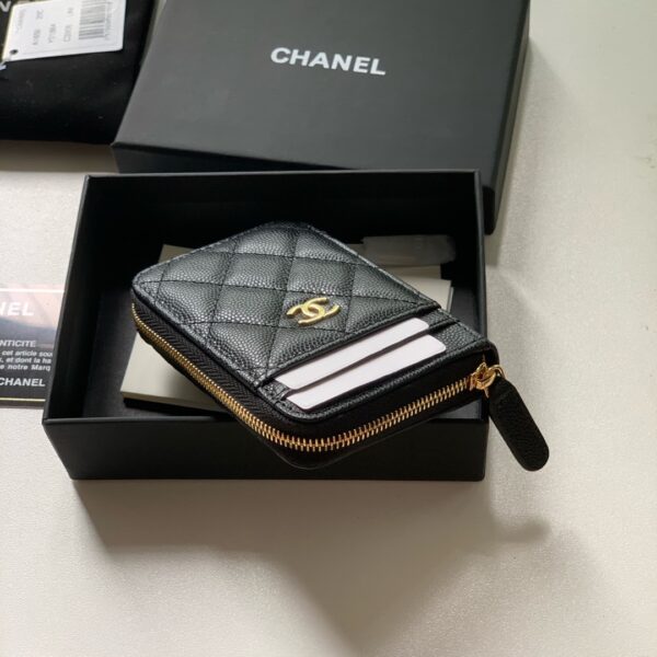 Chanel Zipped Coin Purse Black Bag For Women 10.9cm/4.3in