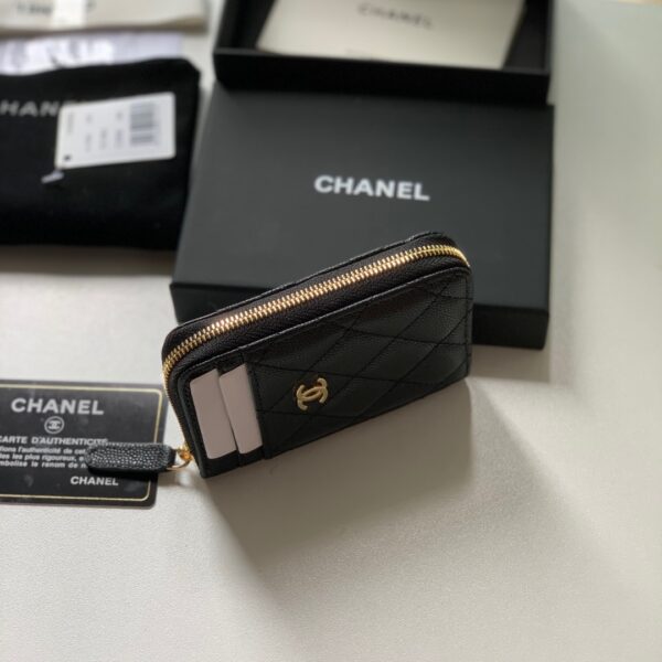 Chanel Zipped Coin Purse Black Bag For Women 10.9cm/4.3in