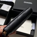 1:1 Replica Chanel Zipped Coin Purse Black Bag For Women 10.9cm/4.3in