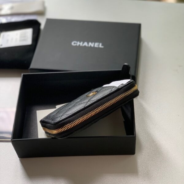 Chanel Zipped Coin Purse Black Bag For Women 10.9cm/4.3in
