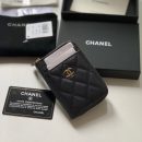 1:1 Replica Chanel Zipped Coin Purse Black Bag For Women 10.9cm/4.3in