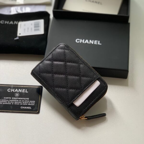 Chanel Zipped Coin Purse Black Bag For Women 10.9cm/4.3in