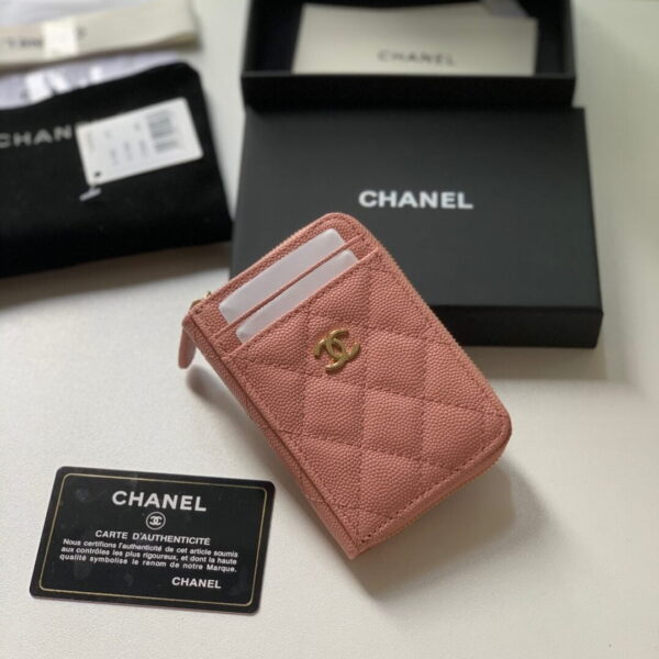 Chanel Zipped Coin Purse Pink Bag For Women 10.9cm/4.3in AP1650 Y33352 NI687