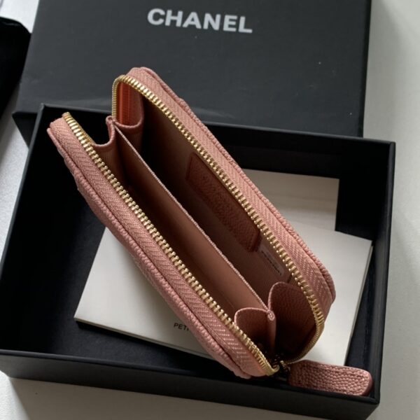 Chanel Zipped Coin Purse Pink Bag For Women 10.9cm/4.3in AP1650 Y33352 NI687